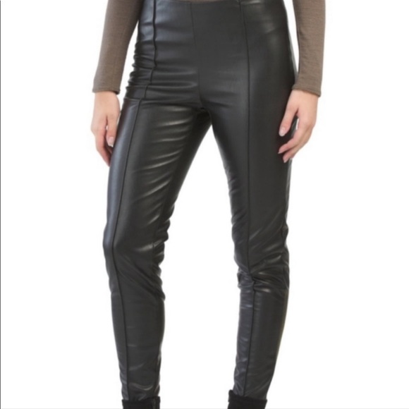 NWT Zac & Rachel Faux leather pleat leggings - Picture 11 of 11